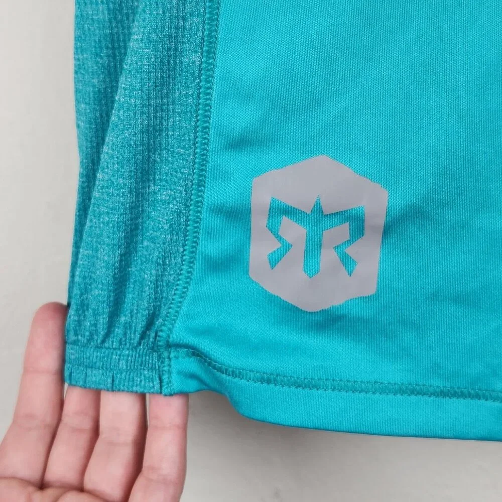 Salomon Ragnar Trail Race Bright Teal Blue Racerback Tank Top S